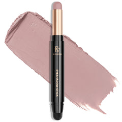 FV Barra de sombra de ojos en crema de larga duración, dúo de sombras de ojos en barra impermeables y altamente pigmentadas con brocha difuminadora, lápiz de sombra de ojos resistente a las arrugas y de acabado natural