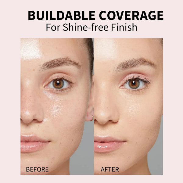 FV Polvo compacto traslúcido, Control de aceite sin talco y con acabado mate de larga duración, Cobertura media para piel clara a bronceada, 0.28 oz, Traslúcido