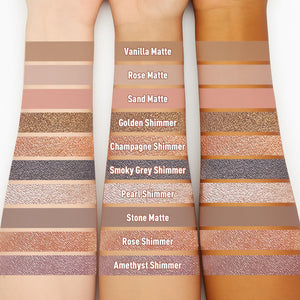 FV Barra de sombra de ojos en crema de larga duración, dúo de sombras de ojos en barra impermeables y altamente pigmentadas con brocha difuminadora, lápiz de sombra de ojos resistente a las arrugas y de acabado natural